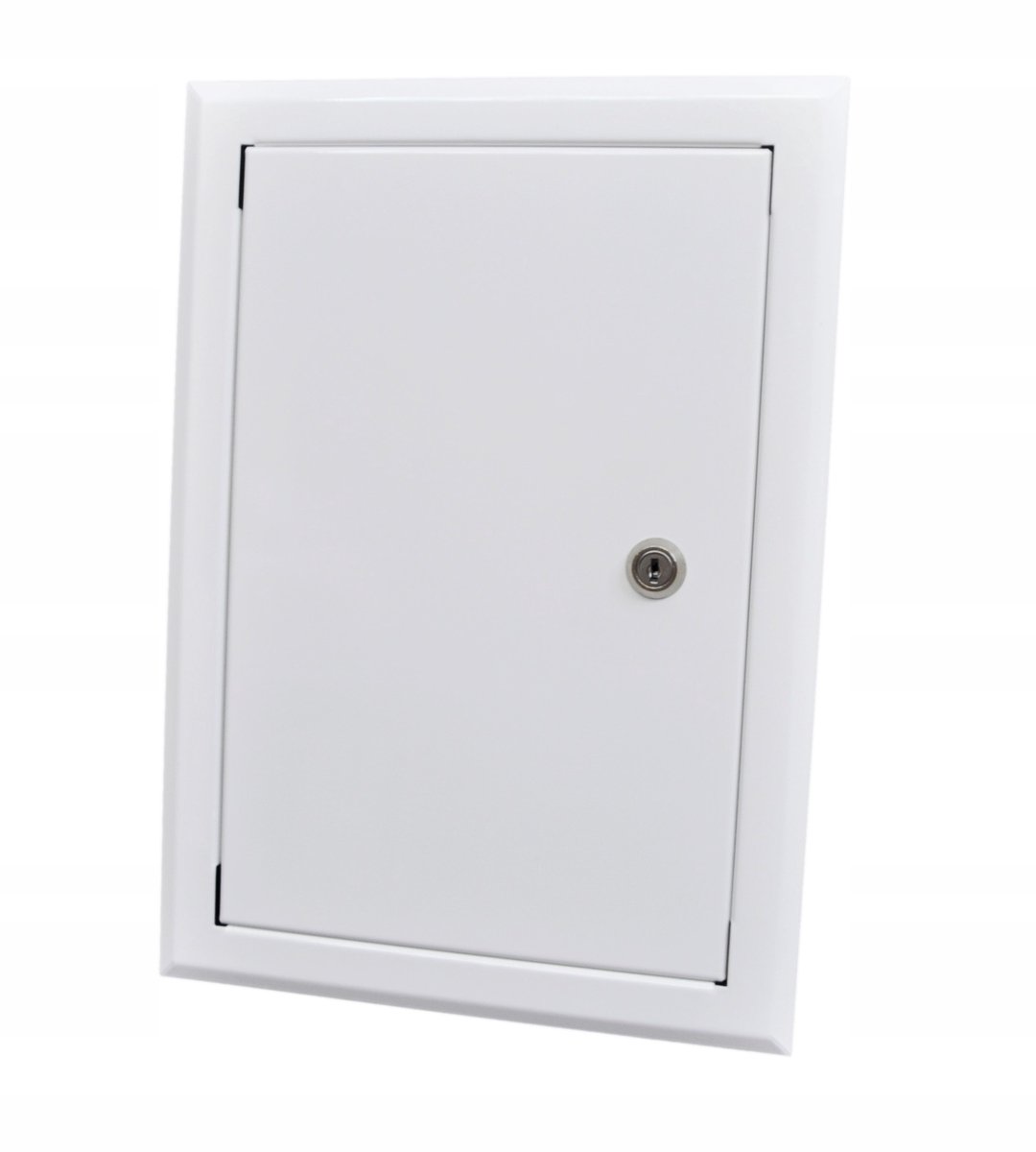 Entreedeur DR-2 25x30cm Wit met Sleutel - Metaal