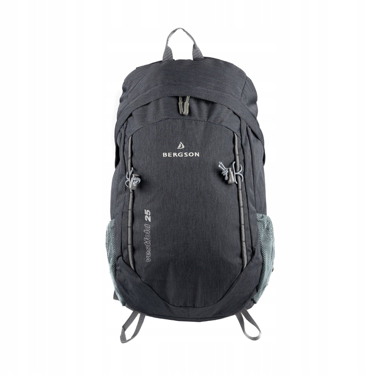 Bergson Vestfold 25L Rugzak - Zwart, lichtgewicht en waterdicht
