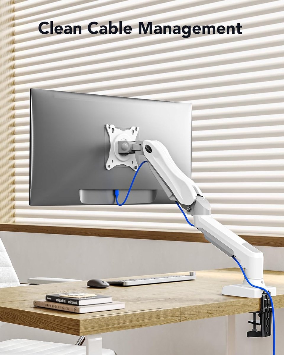 Candala Monitorarm - tot 32 inch - PU - Wit