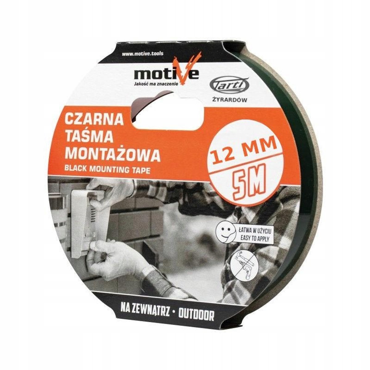 Motive Montagetape Dubbelzijdig 12mm x 5m - Sterk & Weerbestendig