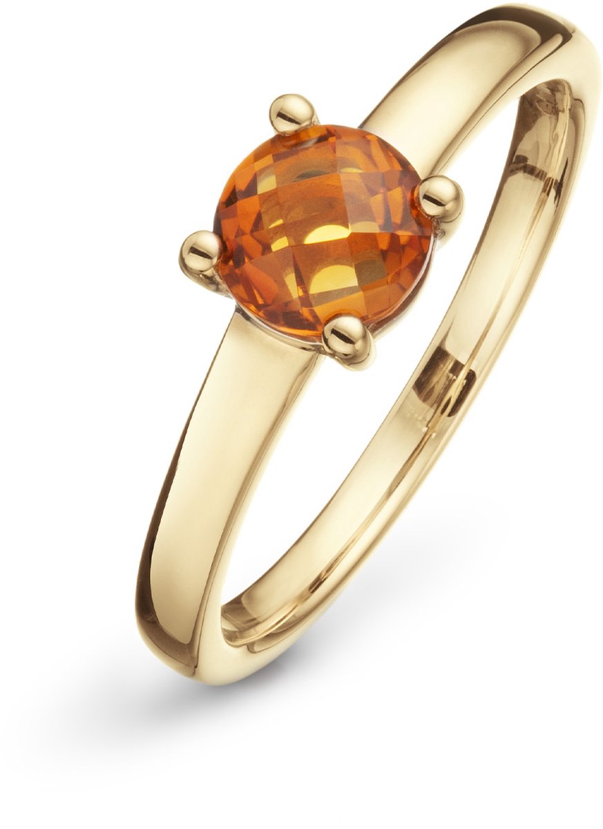 Glow 214.230458 Elements Of Love Dames Ring - Minimalistische ring - Sieraad - 14 Karaat Goud