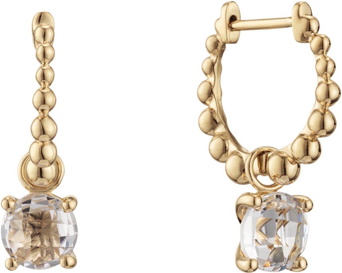 Glow 207.2302.00 Elements Of Love Dames Oorbellen - Oorringen - Sieraad - 14 Karaat Goud