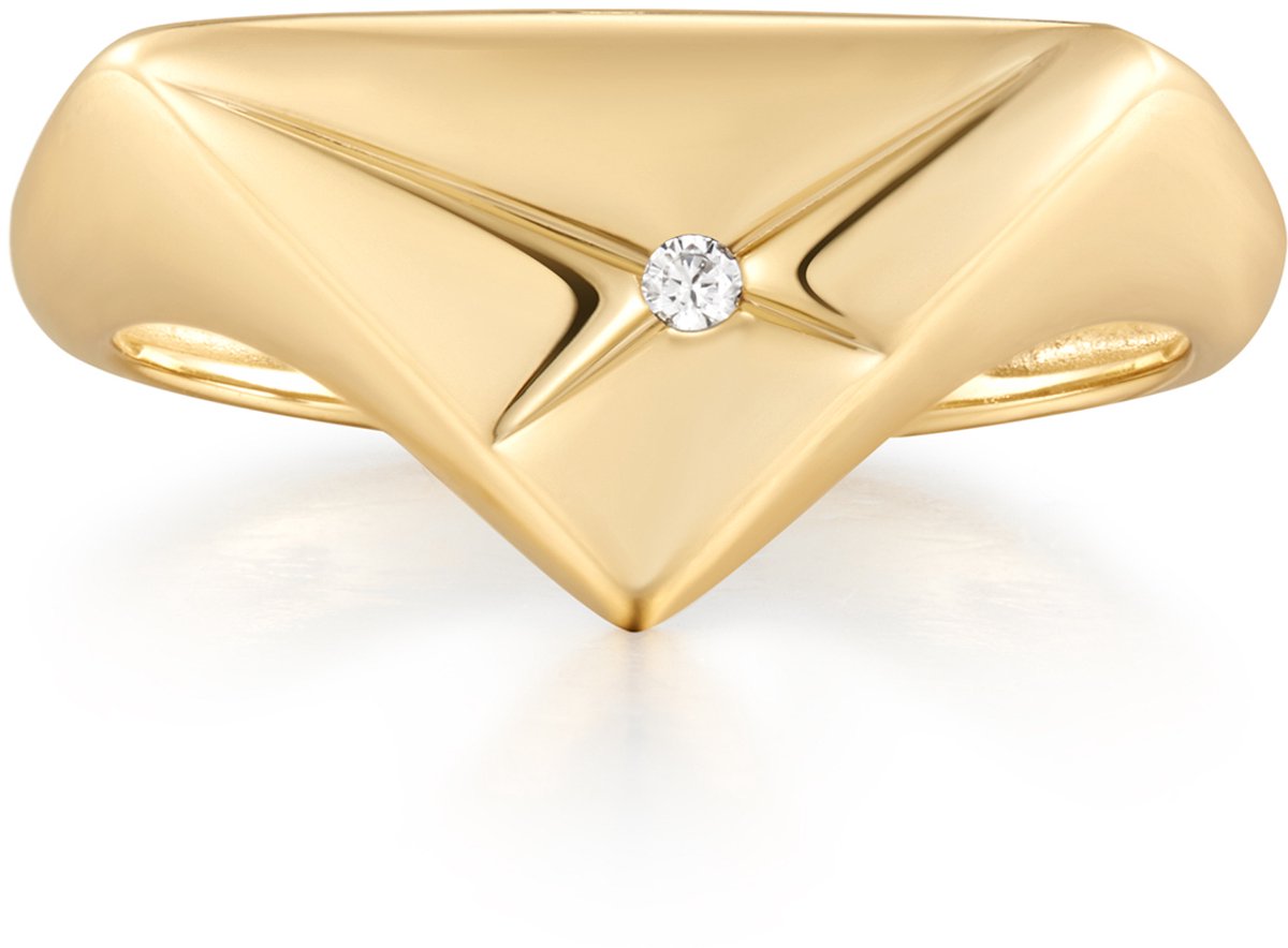 Ania Haie AH R059-05G56 Sunshine Chaser Dames Ring - Minimalistische ring