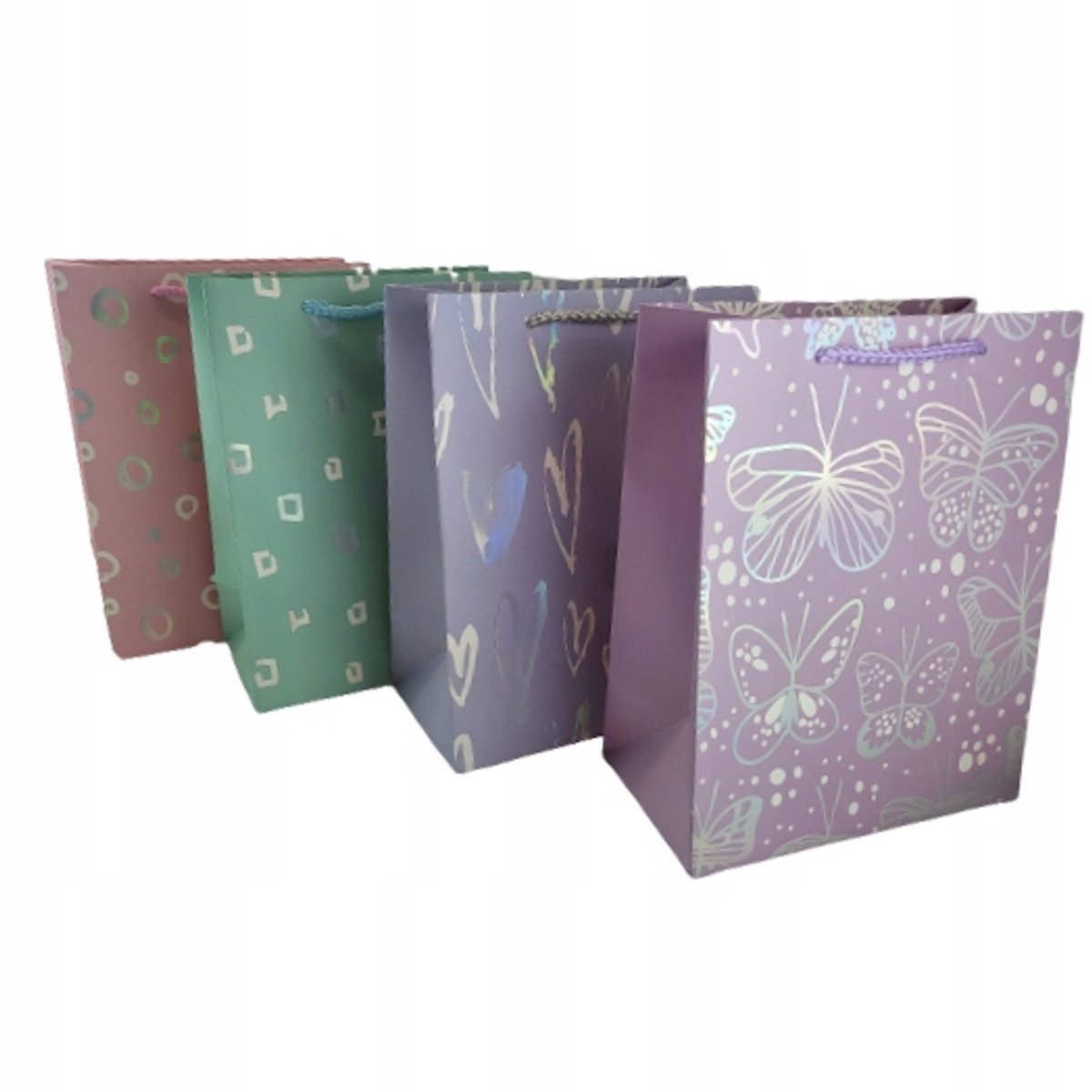 Papieren Cadeautas 23x10x18 cm - Diverse patronen