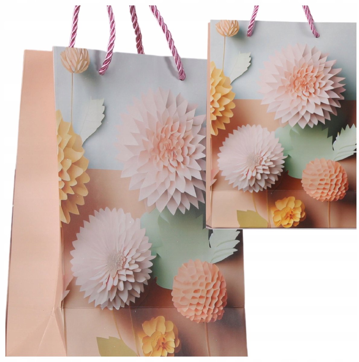 Papieren Cadeautas 18x24x8,5 cm - Kleine, Stevige Decoratieve Tas