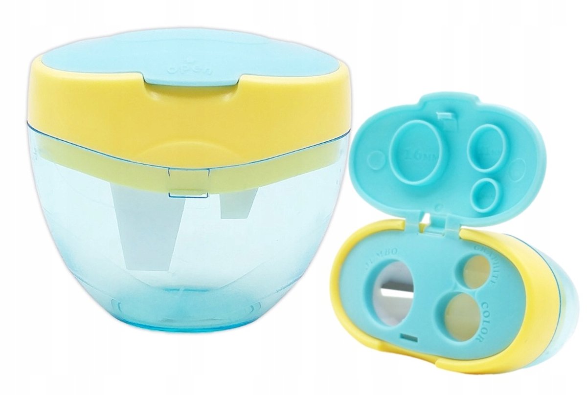 Keyroad 3-in-1 Potlood Slijper met Opvangbakje - Pastel Mix