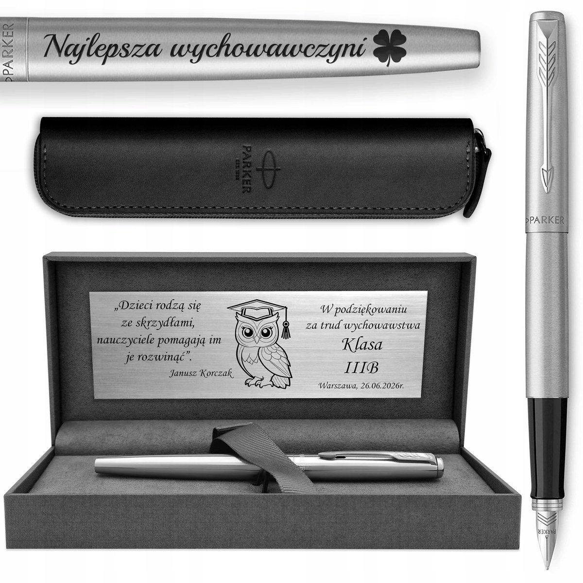 Parker Jotter CT Vulpen met Gravure & Luxe Geschenkset