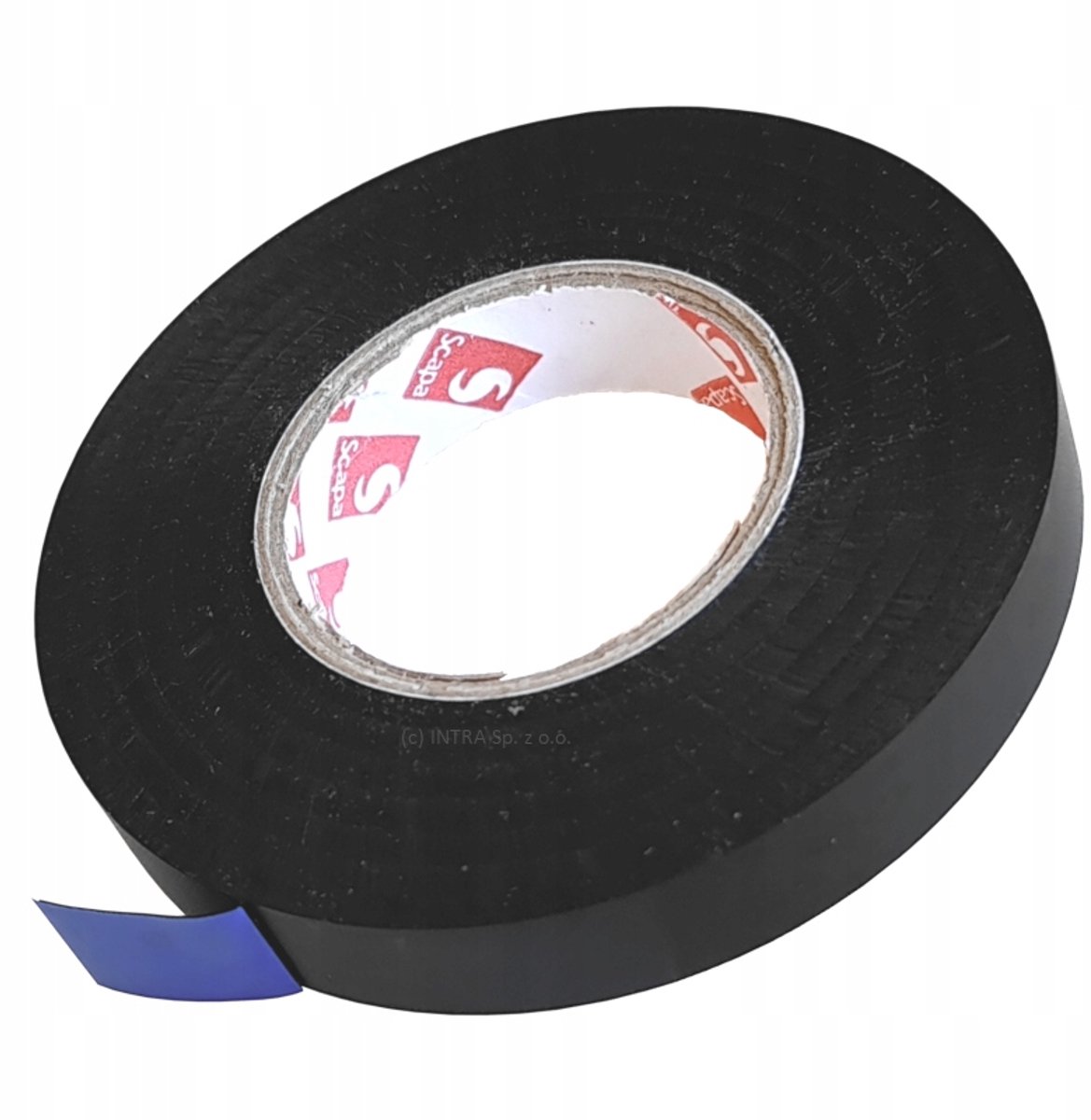 Scapa 2702A PVC Tape 12mm x 33m Zwart +105°C Industriële Kwaliteit