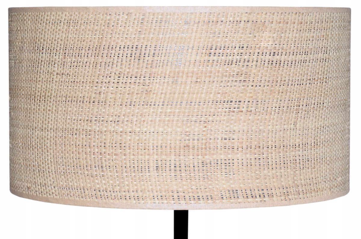 Boho Rotan Lampenkap Cilinder 45cm E27 Beige - Natuurlijke Sfeer