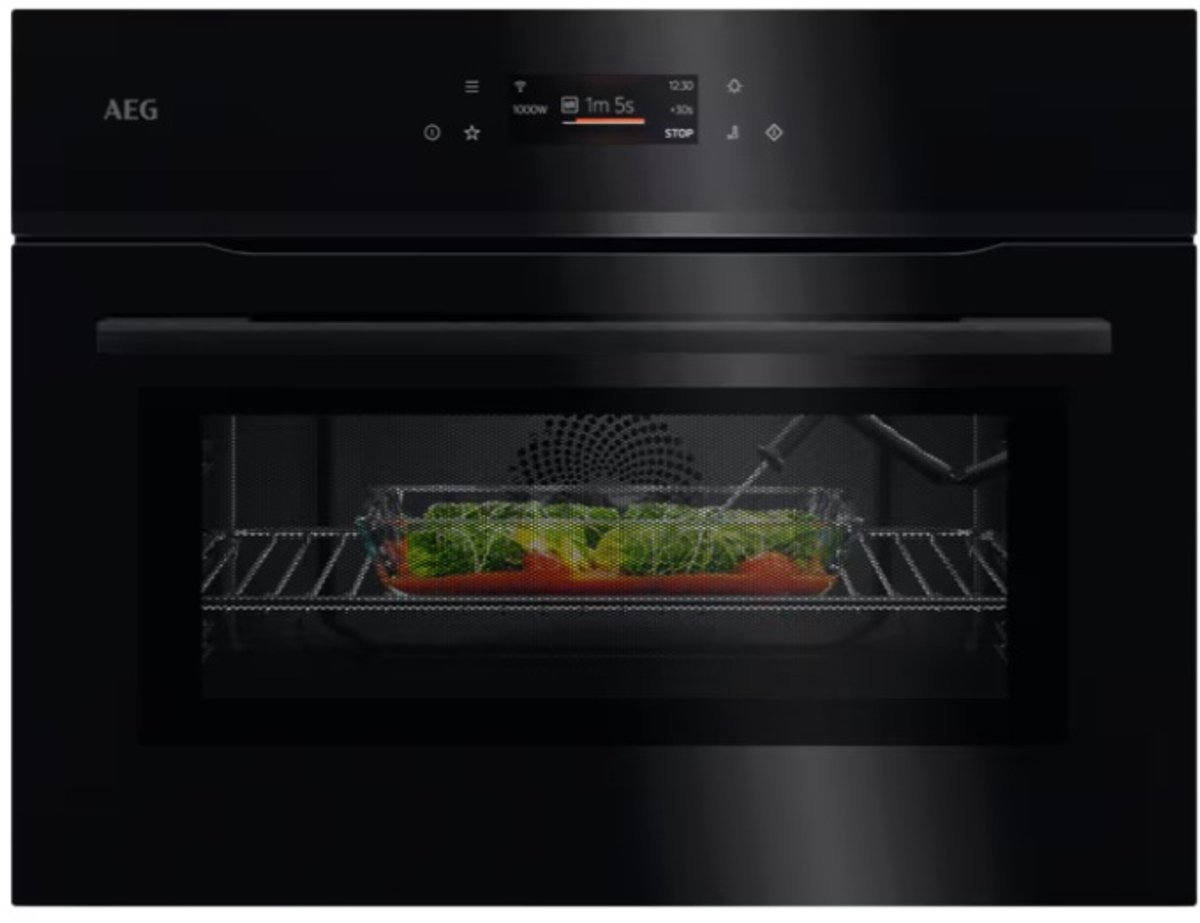 AEG NKK8N601B - Serie 8000 - inbouw combi oven (45 cm)