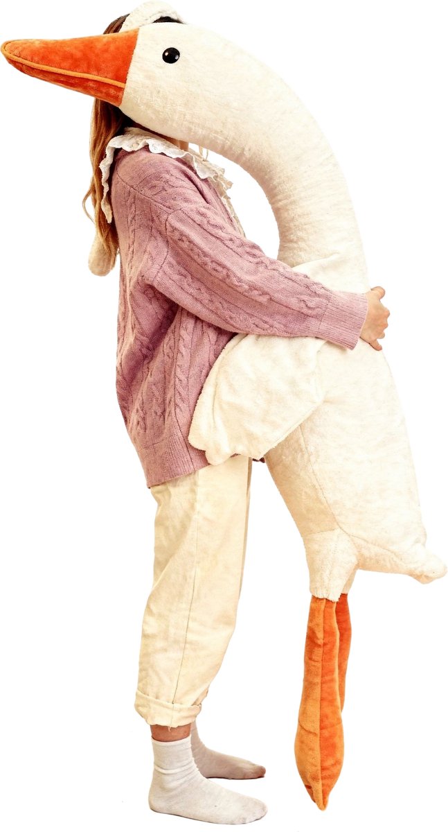 XXL Eend Knuffel - Mega - Pluche - 160CM - Groot cadeau