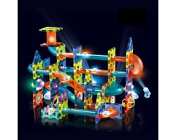 Magnetic Tiles - Magnetisch Speelgoed - 110 Stuks - Knikkerbaan - Magnetische Tegels - Montessori - Bouwstenen - Voor 3, 4, 5, 6, 7, 8, 9 Jaar - Kinderen