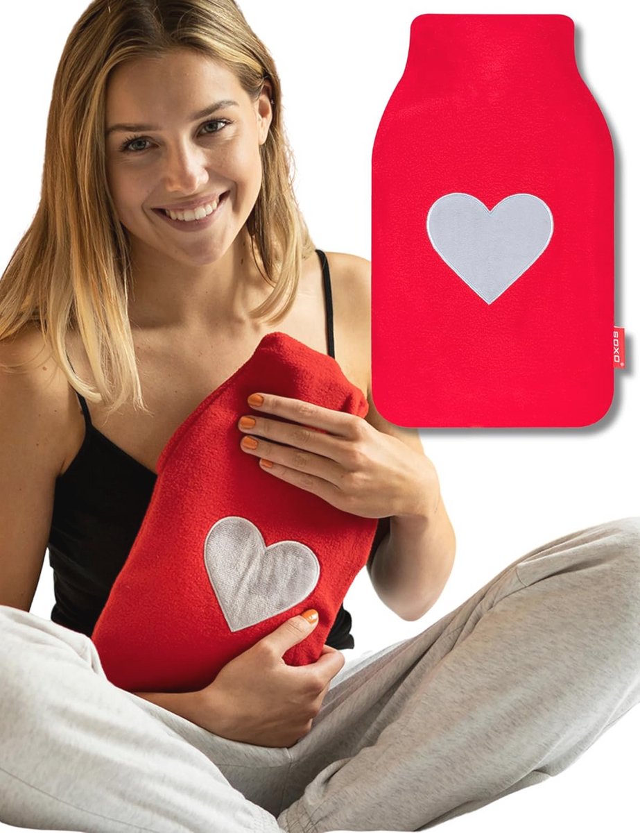 Hot Water Bottle with Soft Cover - Perfect for Cramps and Winter Warmth