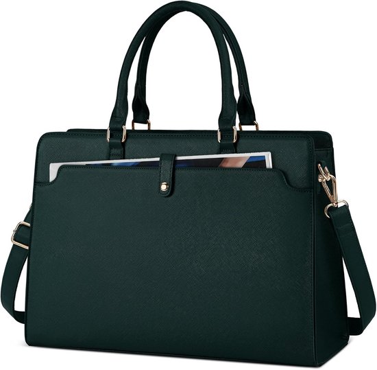 Charm London Buckingham shopper met 15.6 inch laptopvak L taupe | 021422-Taupe