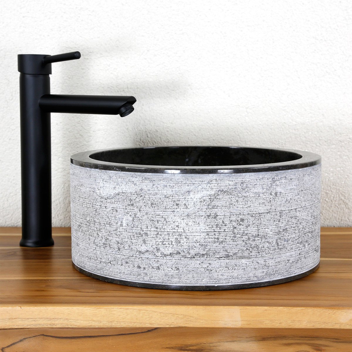 Stenen wastafel – marmer Opzetwastafel – Natuursteen – Voor badkamer en toilet