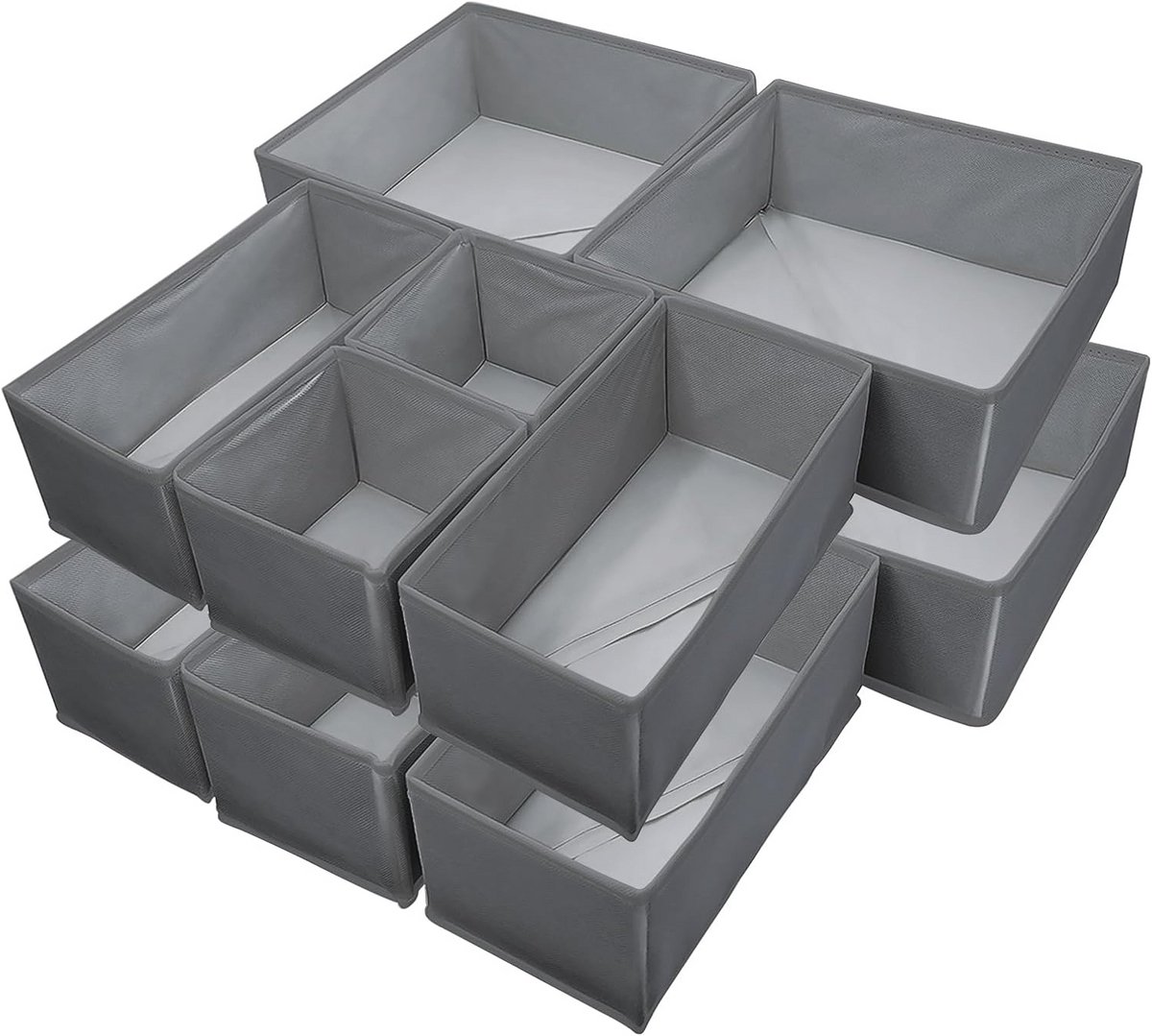 Opvouwbare Ladeverdeler Set - Organiseer Kleding en Accessoires (12 stuks)