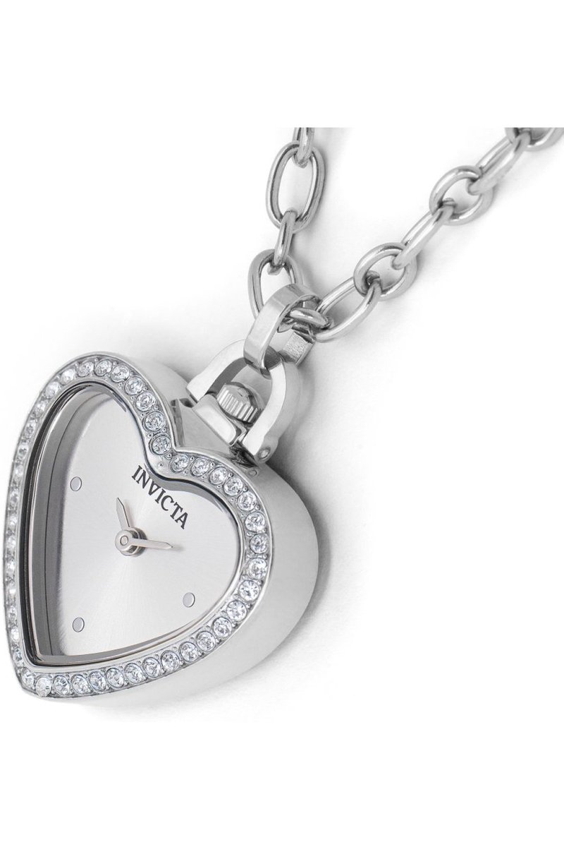 Invicta Mini - Necklace 49937 Dames Horloge - Waterdicht - Analoog - Quartz Uurwerk - Roestvrij Staal met zilveren Wijzerplaat - mm