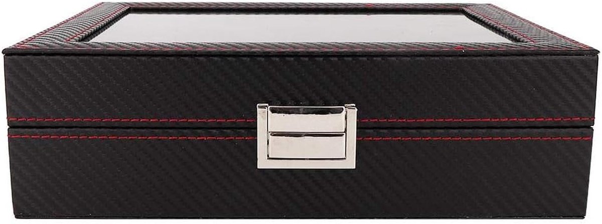 Houten Horloge Doos voor 10 Horloges - Organisator en Opbergdoos voor Reizen