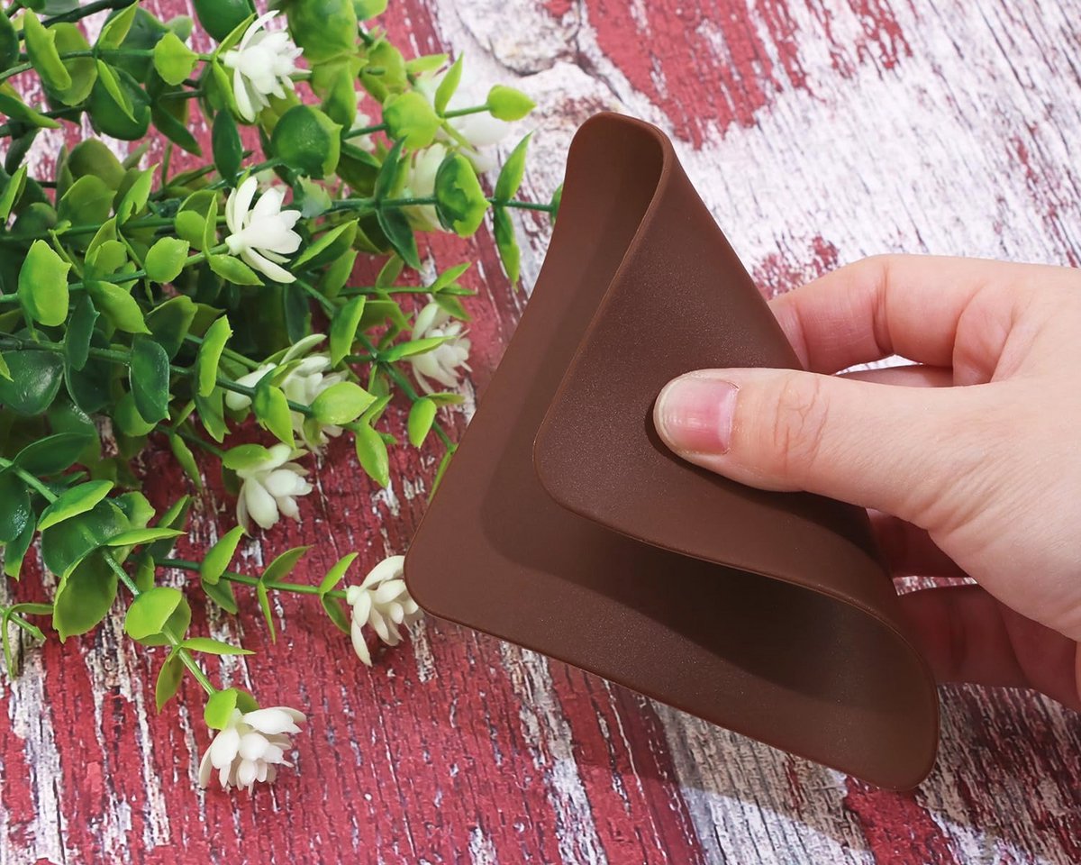 Set van 3 Siliconen Onderzetters - Vierkant 10x10 cm - Ideaal voor Dranken en Salontafels