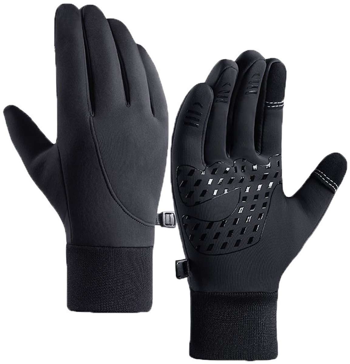 Touchscreen handschoenen winter - Handschoenen winter - Handschoenen heren - Winddicht – Waterdicht - Scooter / Fiets / Wandelen - Heren en Dames - Sport – Zwart - LOUZIR
