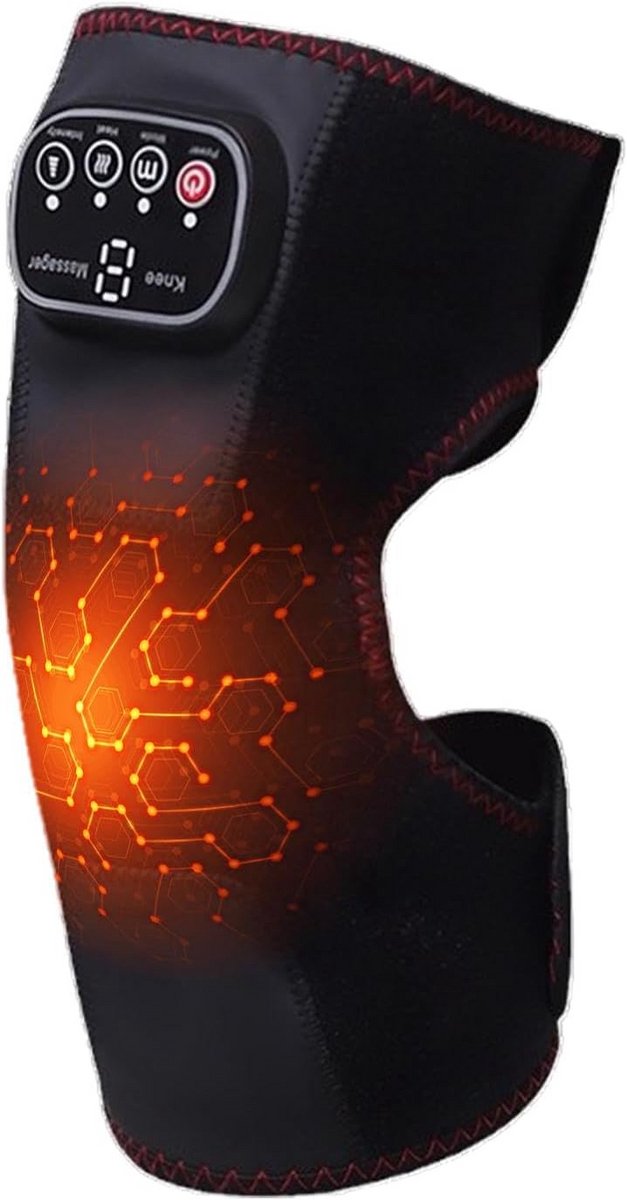 Verwarmende Knie & Schoudermassager met Vibratie | Regelbare Warmte voor Spierpijn en Stijve Gewrichten