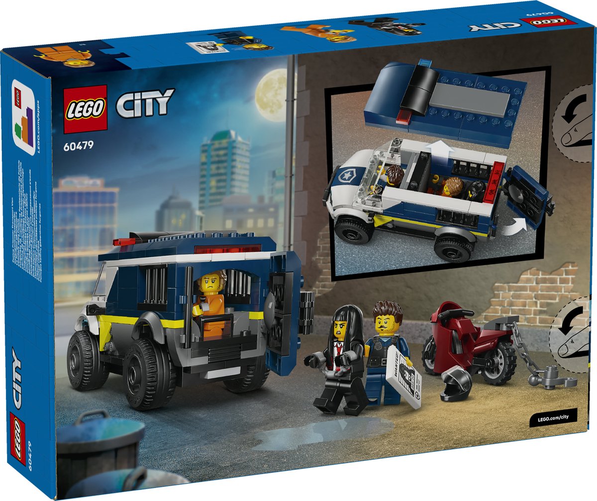 LEGO City - Politie Gevangenentransport Bouwpakket met Rollenspellen Speelgoed voor Kinderen - 60479 — afbeelding 9