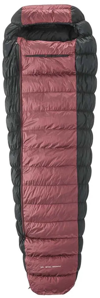 Nordisk Voyage 500 Sac de couchage Rouge,Noir Court - Fermeture gauche