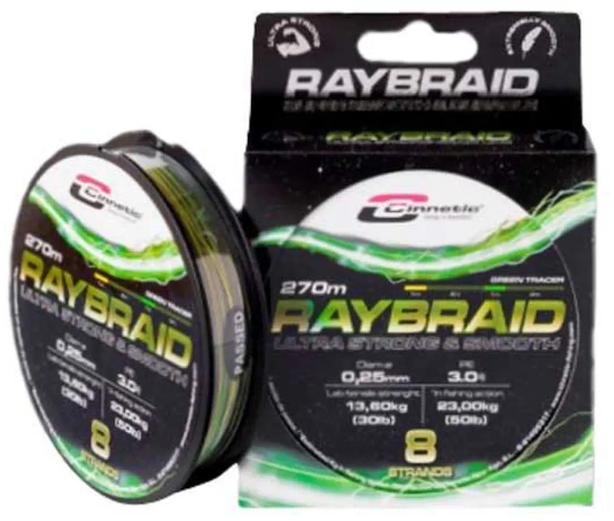 Cinnetic Raybraid 8 200 M Gevlochten Vislijn Goud 0.160 mm