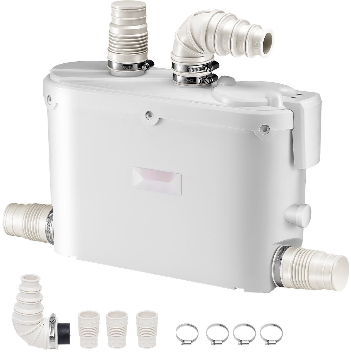 Vuilwaterpomp Rioolpomp - Afvalwaterpompstation - 500 W - 110 L/min Debiet - 8 m Opvoerhoogte - 4 Inlaten - Voor Keuken, Kelder, Douche, Gootsteen