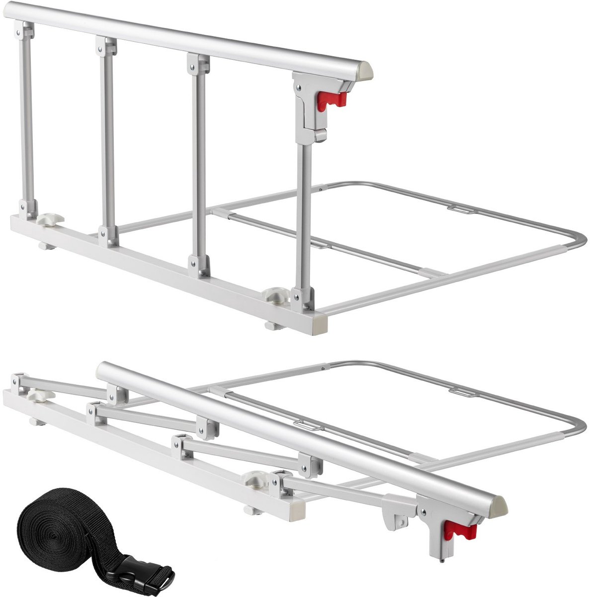 Bedhek voor Senioren - Opvouwbare Bedbeugel - 97 cm Lengte - Met Bevestigingsband - Valbeveiliging - Geschikt voor eenpersoons- en tweepersoonsbedden