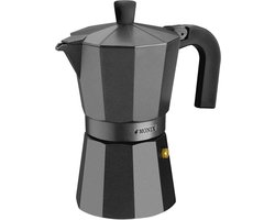 Aluminium Koffiezetapparaat met Antiaanbaklaag - 1 Kopje - Zwart