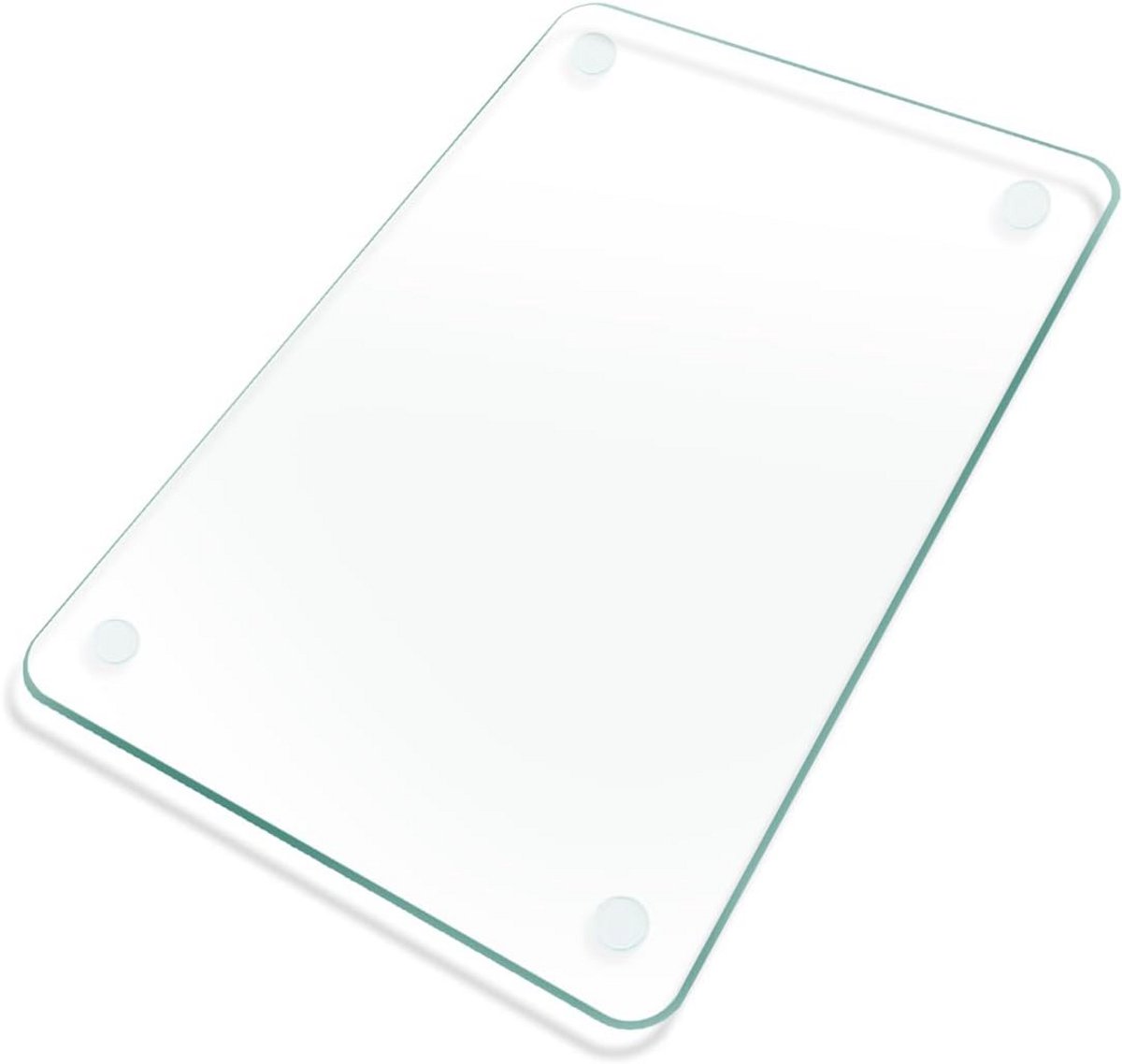 Snijplank van gehard glas 30 x 20 cm - Krasbestendig, hittebestendig met antislipvoeten