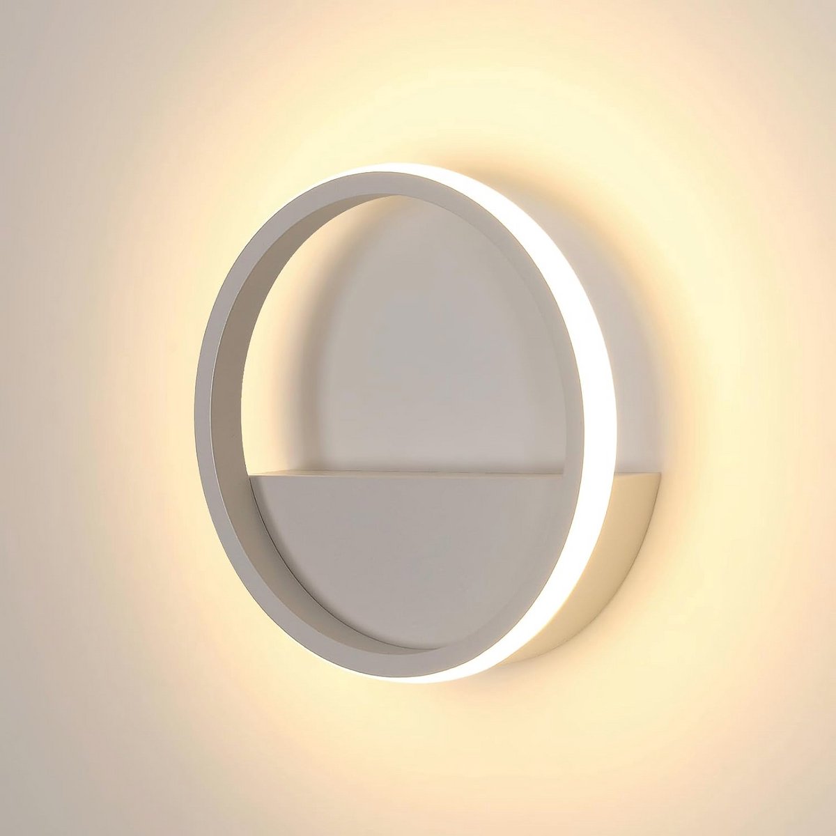 Moderne Ronde LED Wandlamp 12W 3000K voor Woonkamer, Slaapkamer, en Hal