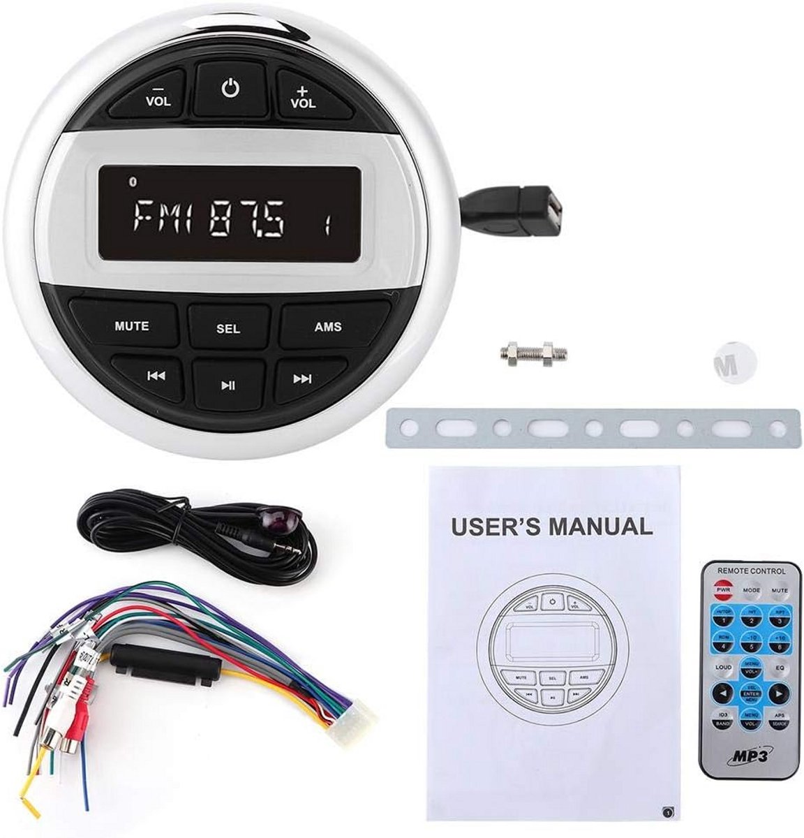 Waterdichte MP3 Speler voor Motorfietsen en Boten met AM/FM Radio