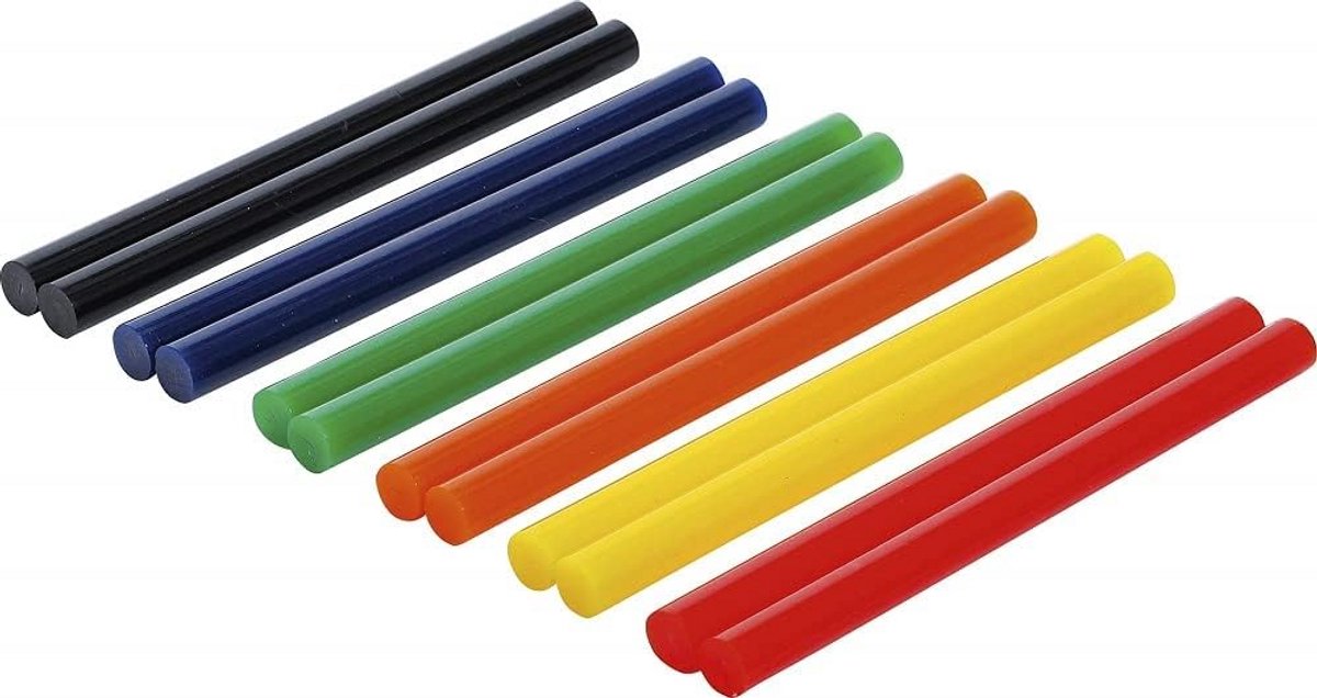 Gekleurde Lijmpatronen Ø 11 mm, 150 mm - 12-delige Set voor DIY-projecten