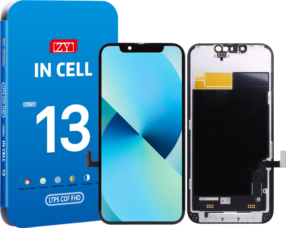 ZY Incell COF LCD scherm voor iPhone 13 – scherpe beeldkwaliteit – IC overzetbaar
