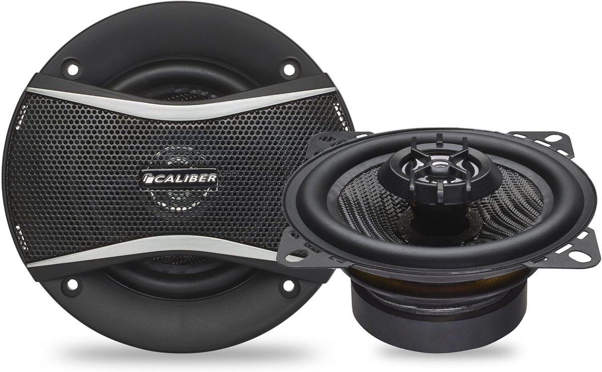 2-Weg Coaxiale Autospeakers 10 cm - 80W Maximale Vermogen - Perfecte Geluidskwaliteit
