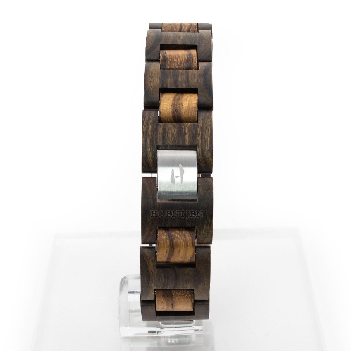 Hoentjen, houten armband - Padouk & Zebrano, 18mm