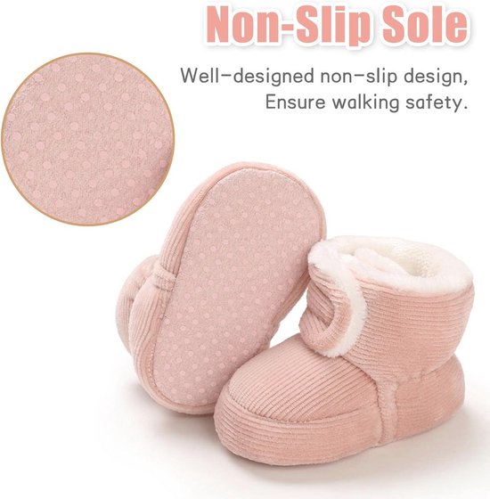 Fleece booties voor pasgeborenen - winter warme antislip schoenen voor 0-18 maanden — afbeelding 5