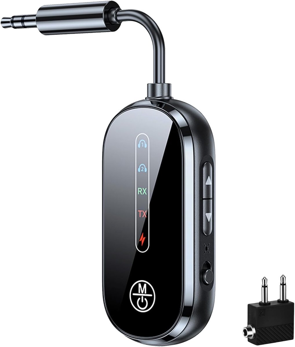 Bluetooth Transmitter - Bluetooth Receiver - Adapter - Zwart