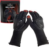 Opwarmen BBQ Handschoenen, Lashandschoenen van Leer, Hittebestendig