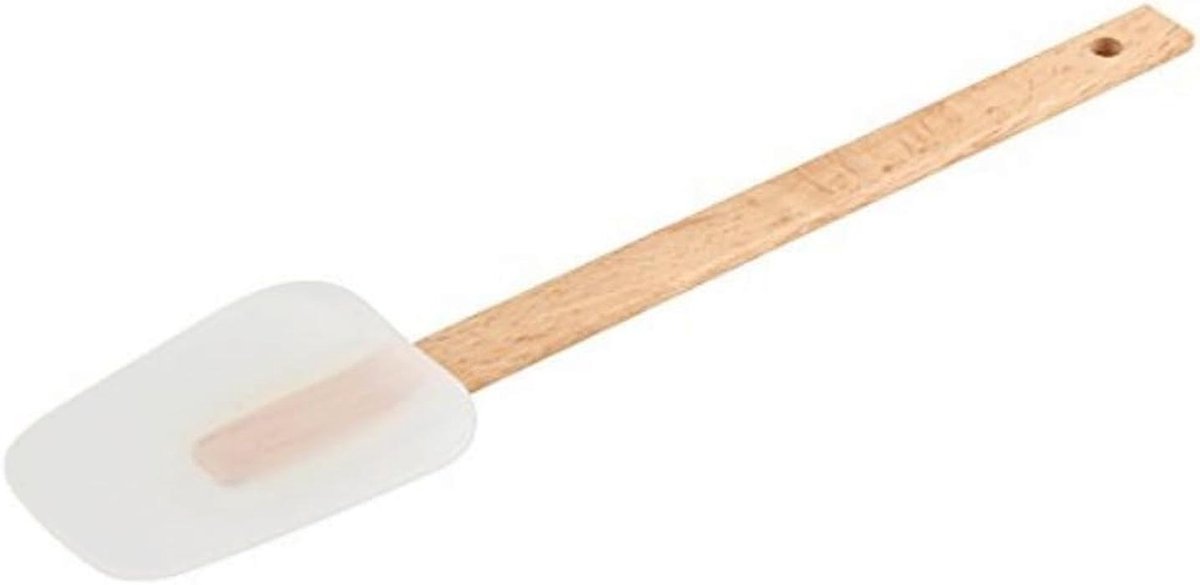 Keuken Spatel 32cm Beuken/Silicone - Hoogwaardige Keukengerei