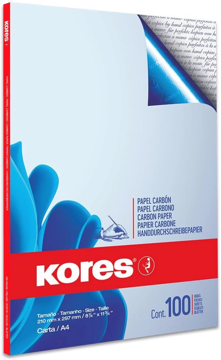 Blauw Carbonpapier A4 - Herbruikbaar en Vlekvrij, 100 Vellen