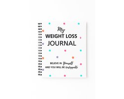 Weight Loss Journal - Afvallen Boek - Dieet Dagboek - Journaling - Afslanken Planner - Notitieboek Persoonlijke Ontwikkeling