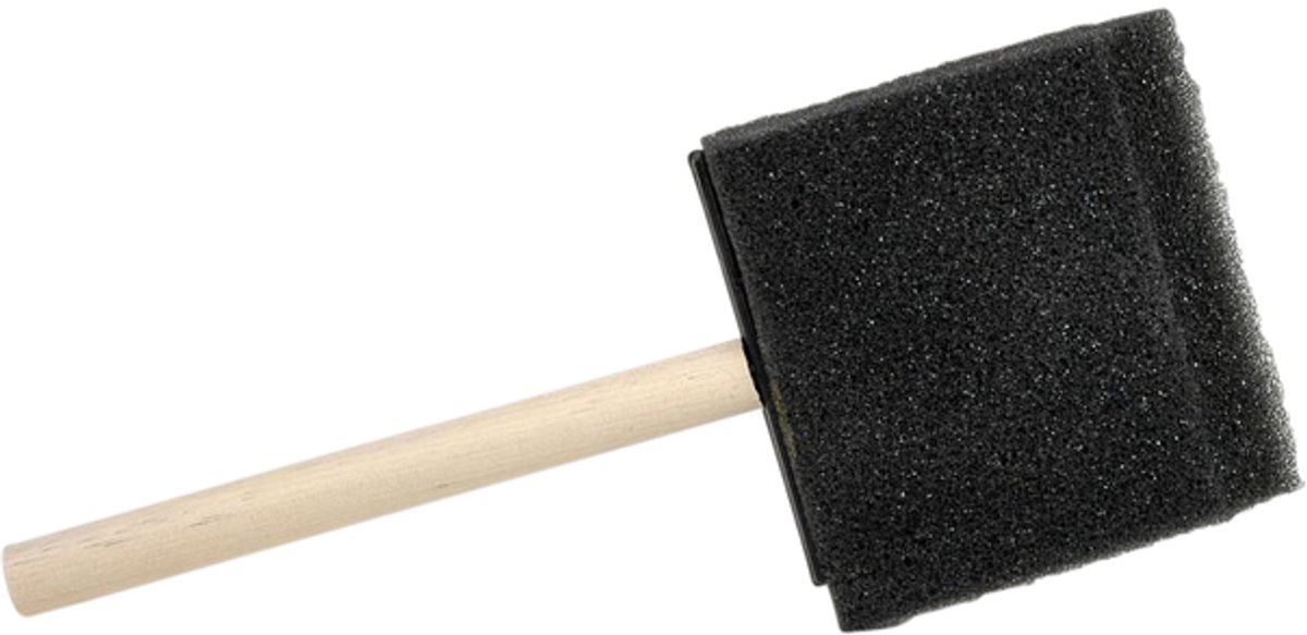 Foambrush conda 3 75 mm 12 stuks hout | Doos a 1 zak x 12 stuk