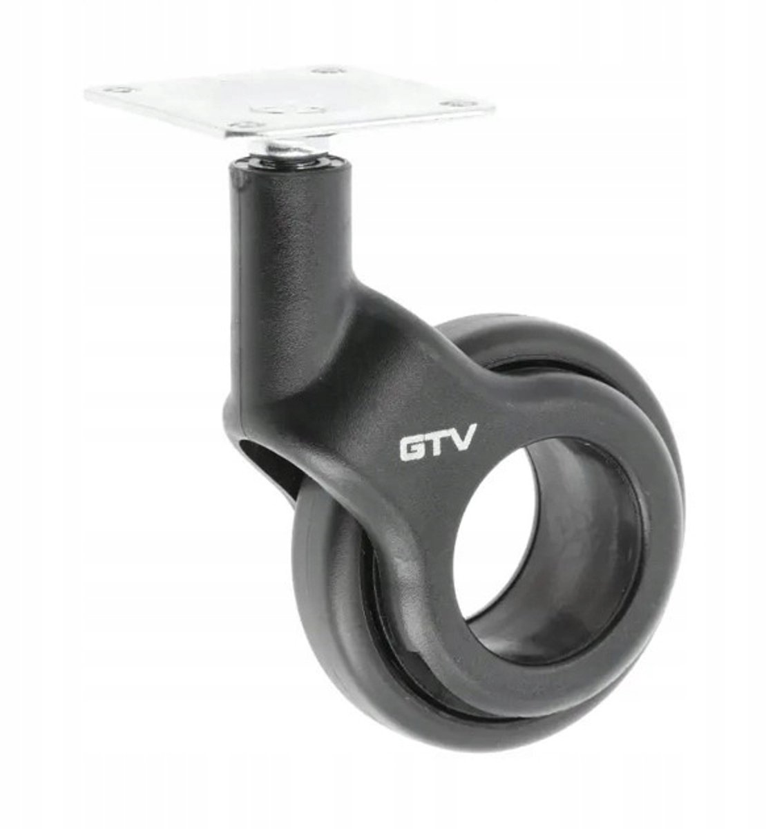 GTV STRADA meubelkastwiel Ø60mm Zwart - Zonder Rem