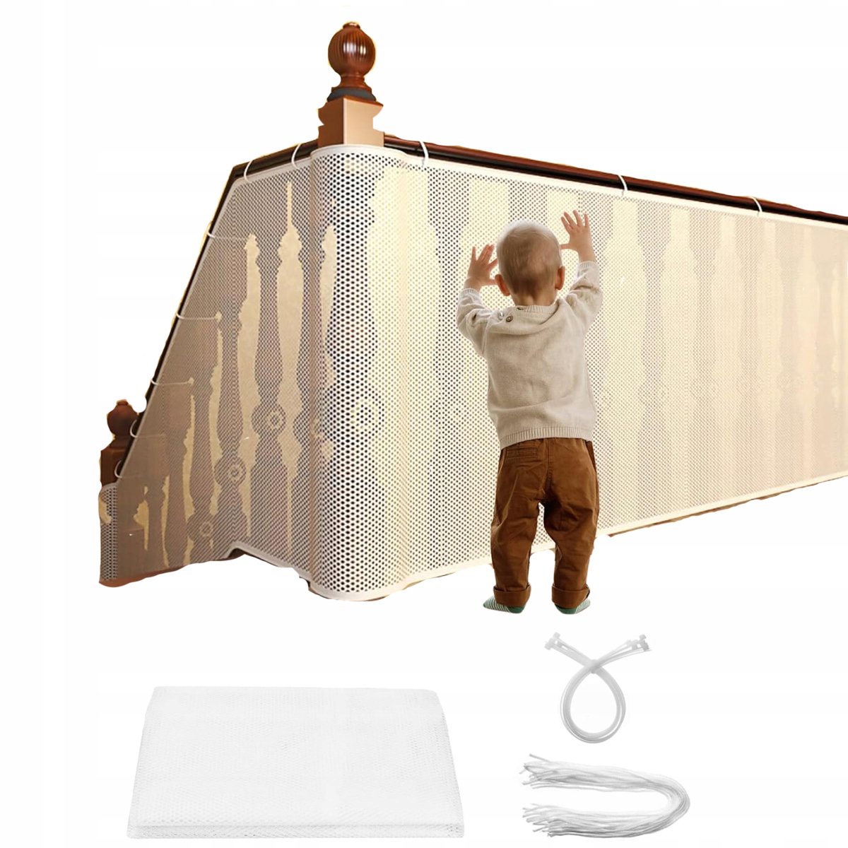 Veiligheidsnet voor trap, balkon & balustrade - 3 meter