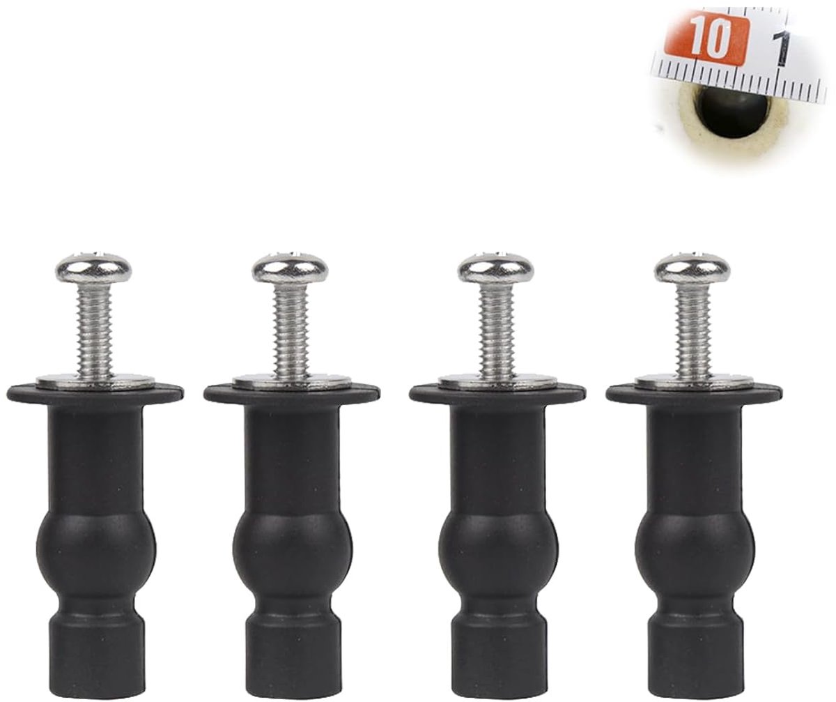 4 stuks Toiletbrilbevestigingen - Toiletbrilschroeven - Universele toiletbril, Vervangende toiletbrilaccessoires, 14 tot 16 mm bovenaccessoires
