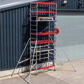 Trade Master Pro® Rolsteiger – 5,7 m – Heavy Duty Aluminium – Hoogte Verstelbare Poten – 230 kg Draagvermogen – EN1004-gecertificeerd