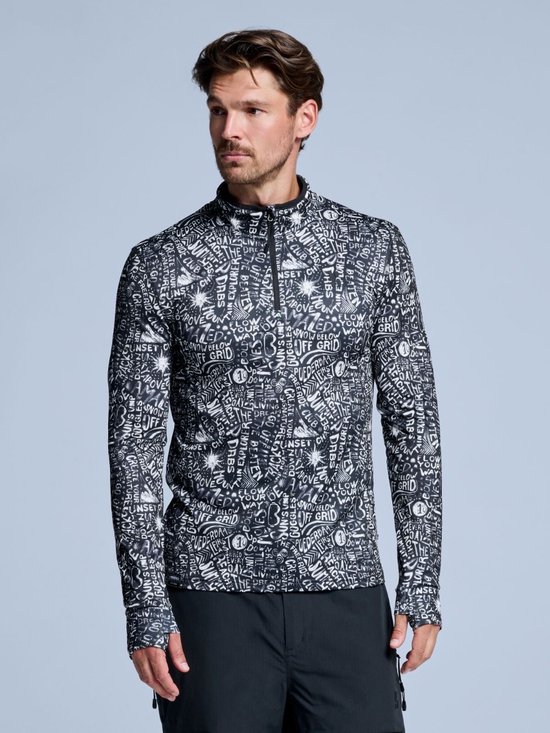 Pull de ski Poederbaas pour homme - Cabin Life - Zwart - Taille XXL